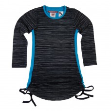 Midi skirt - Liv - Dark blue/Coral