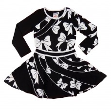 Wavey dress	Black and white